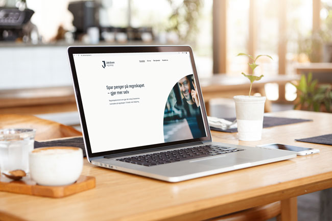 Jakobsen Regnskap, nettsider i WordPress